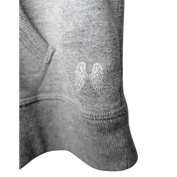 Victoria's Secret Womens Size XS Gray Sweater Zip up Hoodie Love Graphic cozy - Picture 10 of 10
